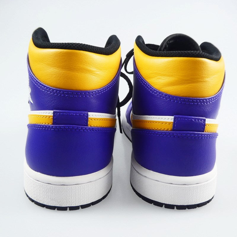 【中古】NIKE | ナイキ AIR JORDAN 1 MID "LAKERS" スニーカー DQ8426-517 28cm