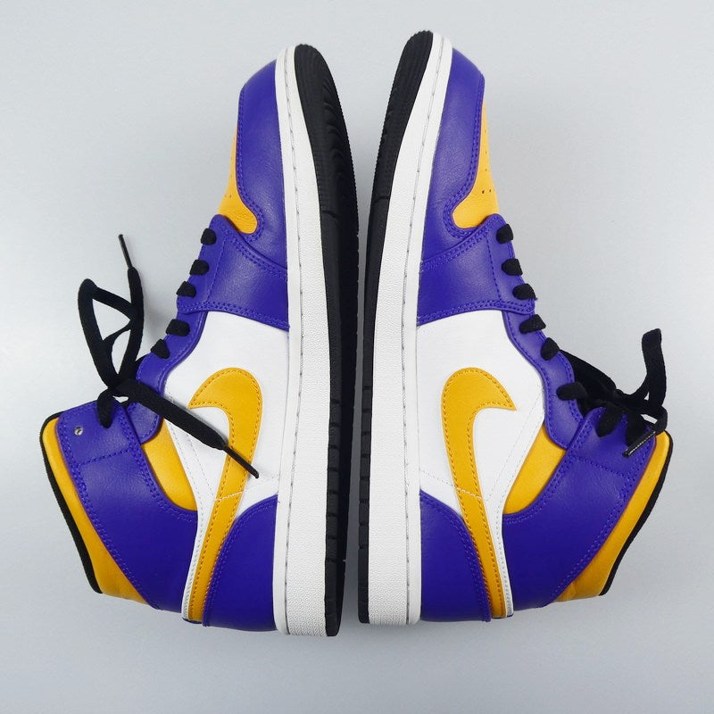 【中古】NIKE | ナイキ AIR JORDAN 1 MID "LAKERS" スニーカー DQ8426-517 28cm