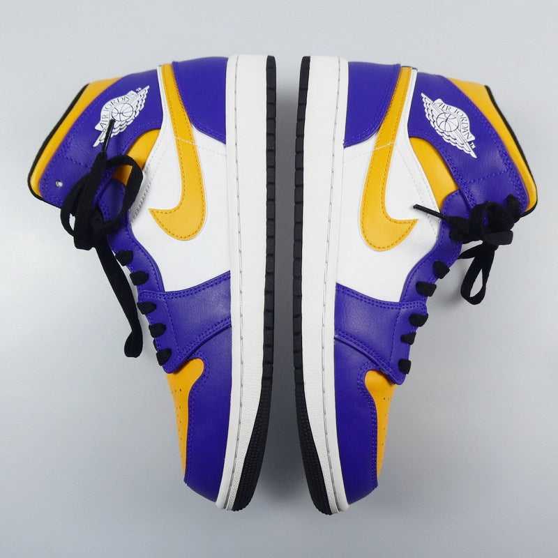 【中古】NIKE | ナイキ AIR JORDAN 1 MID "LAKERS" スニーカー DQ8426-517 28cm