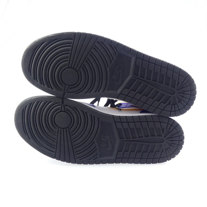 【中古】NIKE | ナイキ AIR JORDAN 1 MID "LAKERS" スニーカー DQ8426-517 28cm