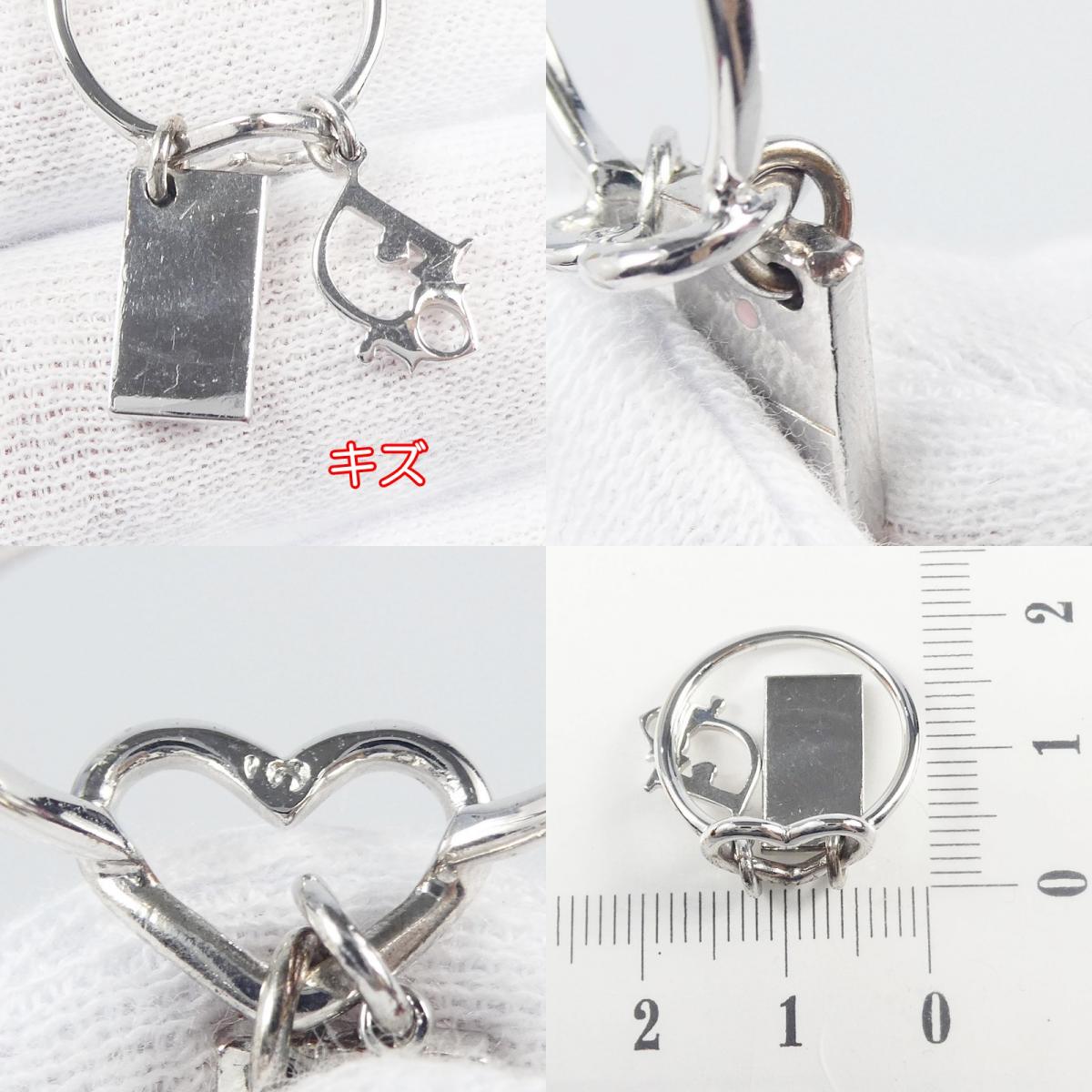 【中古】Christian Dior | クリスチャンディオール ハートロゴチャーム リング・指輪