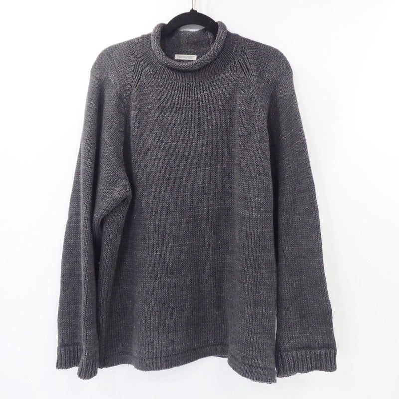 【中古】THE UNION | ザユニオン THE BLUEST OVERALLS ROLL’N KNIT ニット TBO-0036 グレー サイズ:XL