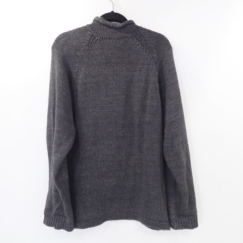 【中古】THE UNION | ザユニオン THE BLUEST OVERALLS ROLL’N KNIT ニット TBO-0036 グレー サイズ:XL