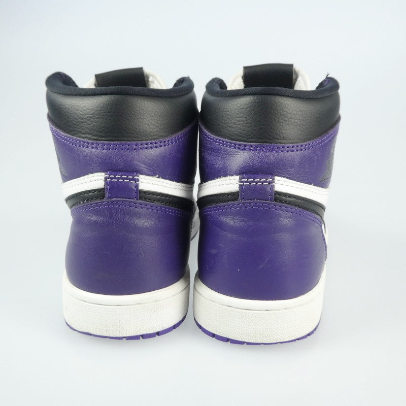【中古】NIKE | ナイキ AIR JORDAN RETRO 1 HIGH OG スニーカー 555088-500 27.0cm パープル