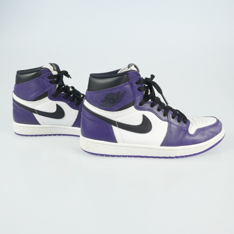 【中古】NIKE | ナイキ AIR JORDAN RETRO 1 HIGH OG スニーカー 555088-500 27.0cm パープル