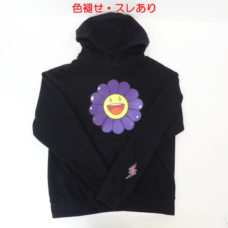 【中古】J BALVIN | ジェイバルヴィン MORADO LARGE FLOWER HOODIE パーカー ブラック サイズ:L