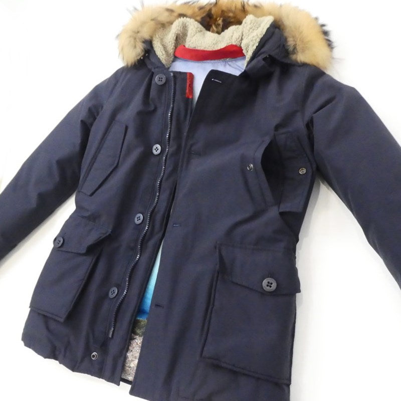 【中古】FREEDOMDAY | フリーダムデイ NEW CAMPIGLIO ダウンジャケット ネイビー サイズ:XS