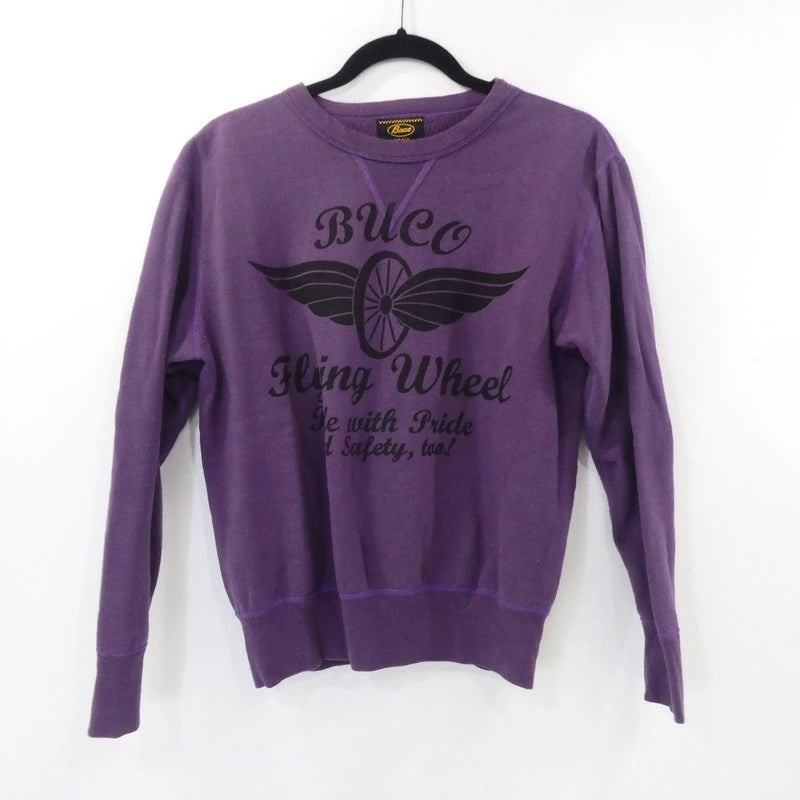 【中古】BUCO(REAL McCOY'S) | ブコ FLYING WHEEL スウェット パープル サイズ:S
