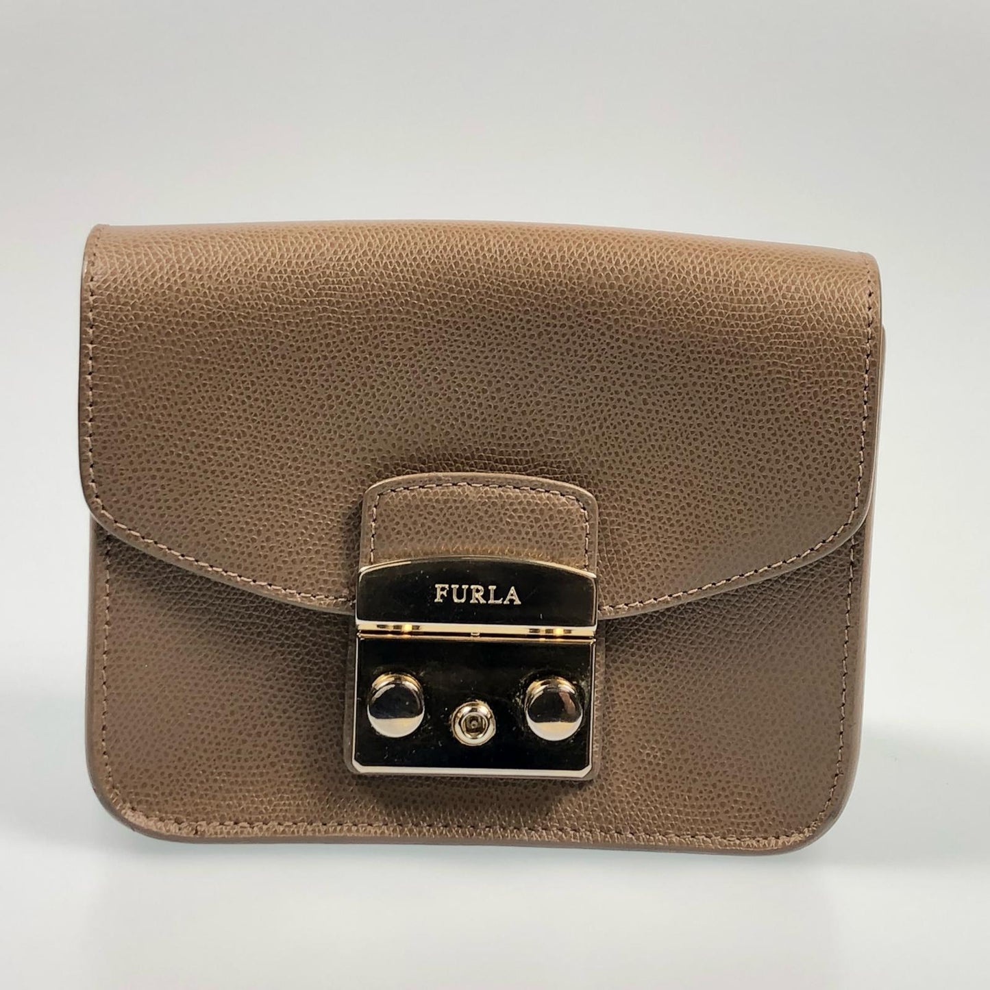 【中古】Furla | フルラ METROPOLIS MINI CROSSBODY ショルダーバッグ 00820671 ブラウン