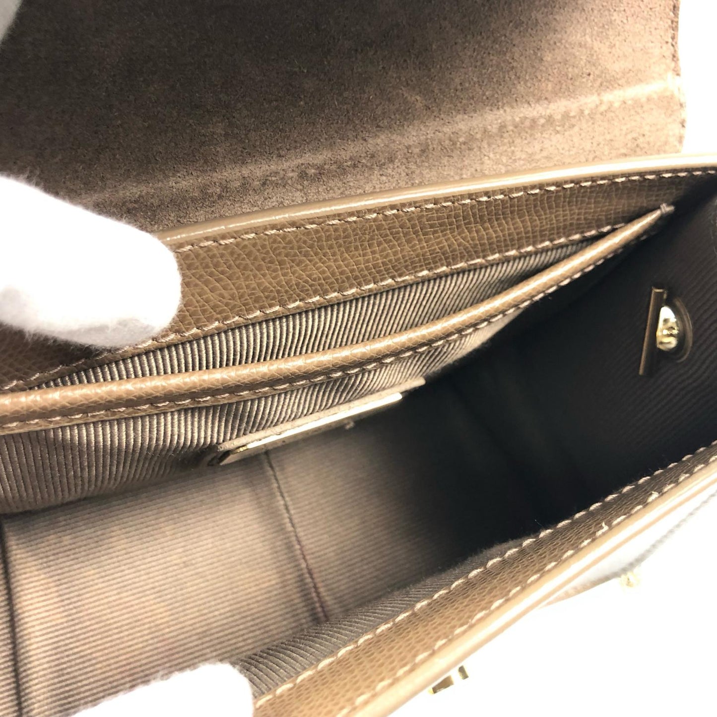 【中古】Furla | フルラ METROPOLIS MINI CROSSBODY ショルダーバッグ 00820671 ブラウン