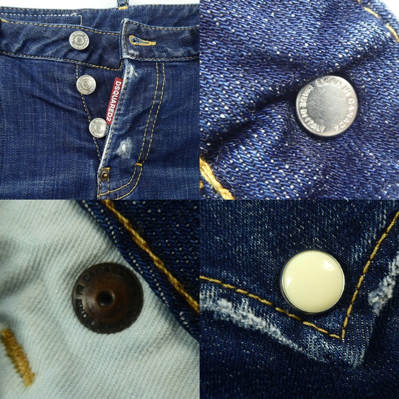 【中古】DSQUARED2 | ディースクエアード HOCKNEY JEAN デニムパンツ S72LB0123 2018S/S ネイビー サイズ:38