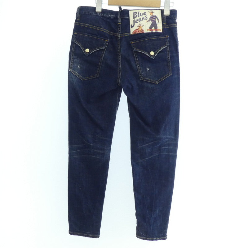 【中古】DSQUARED2 | ディースクエアード HOCKNEY JEAN デニムパンツ S72LB0123 2018S/S ネイビー サイズ:38