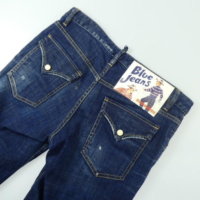 【中古】DSQUARED2 | ディースクエアード HOCKNEY JEAN デニムパンツ S72LB0123 2018S/S ネイビー サイズ:38