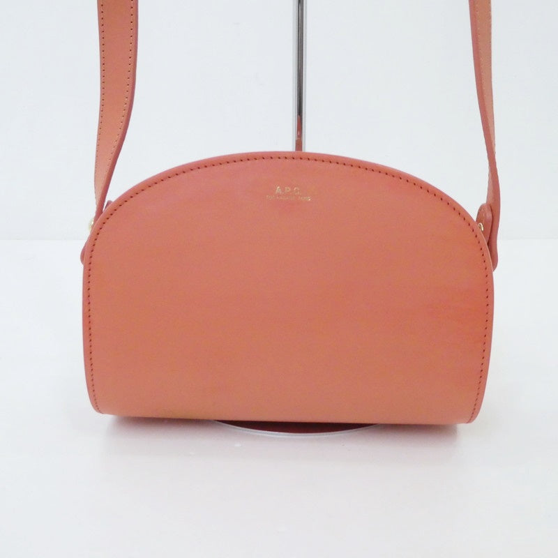 【中古】A.P.C | アーペーセー ミニハーフムーン ショルダーバッグ ピンク