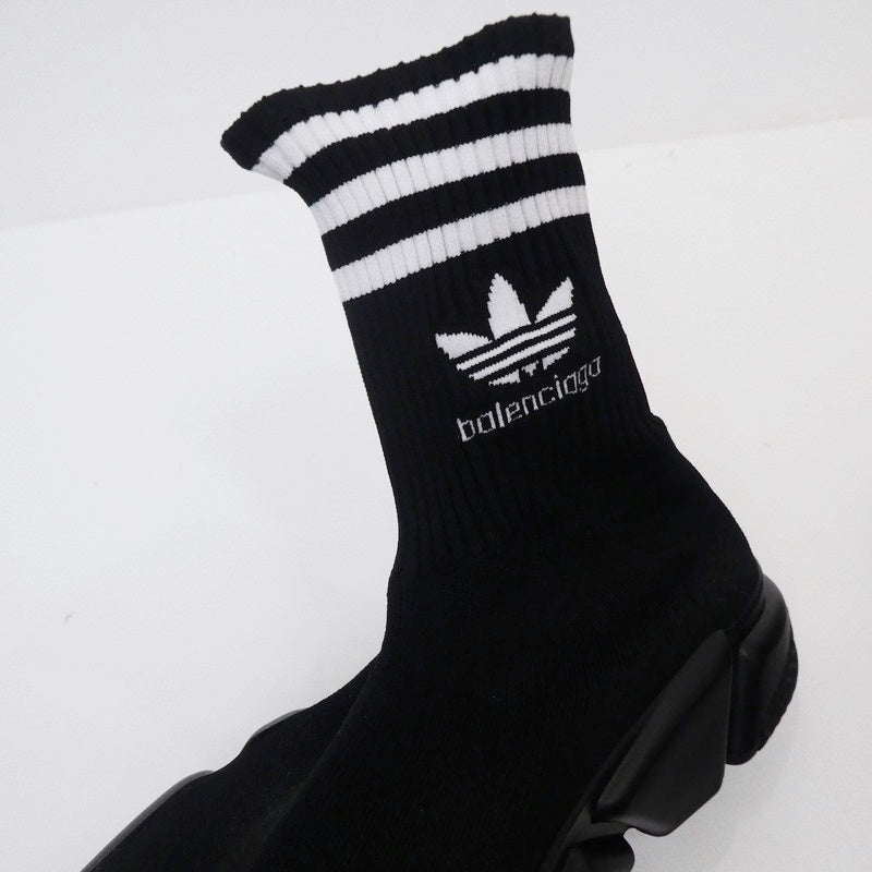 【中古】BALENCIAGA | バレンシアガ SPEED TRAINER スニーカー 559276 ×adidas originals サイズ:29.0cm ブラック