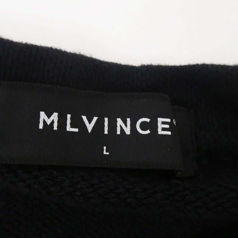 【中古】 BOMBER SLEEVE CREW スウェット ブラック サイズ:L