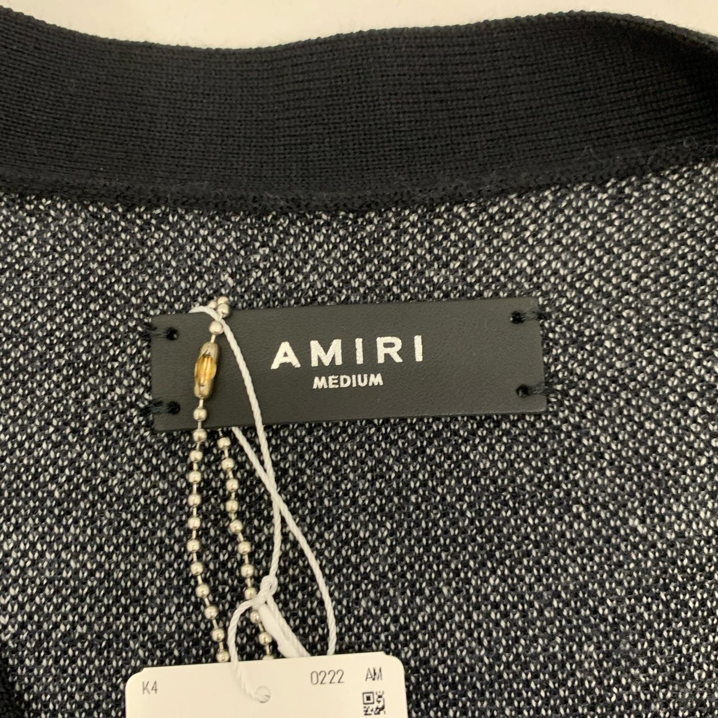 【中古】AMIRI | アミリ WES LANG REPEAT SKULL CARDIGAN カーディガン AW22MKC009 国内正規品 2022S/S ブラック サイズ:M
