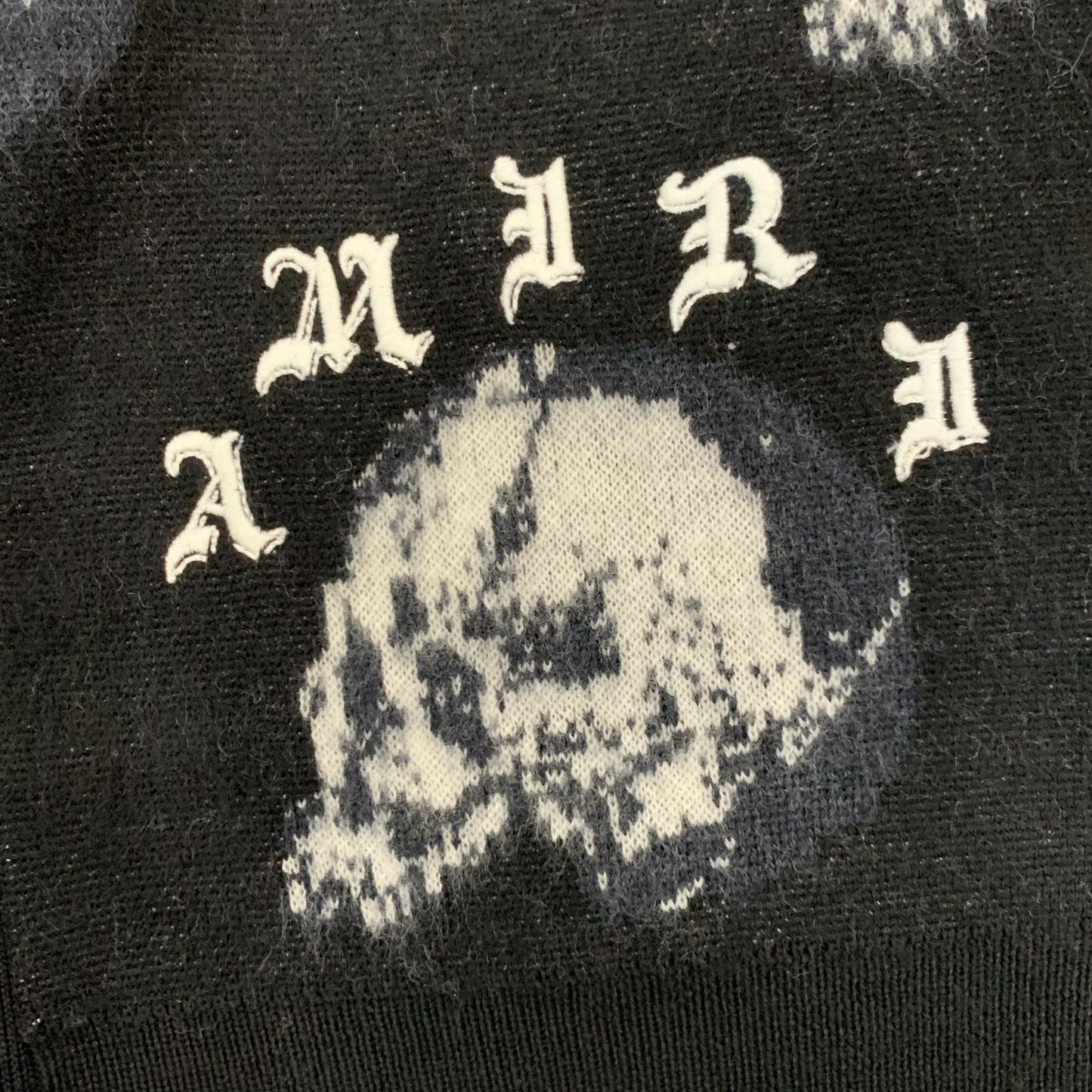 【中古】AMIRI | アミリ WES LANG REPEAT SKULL CARDIGAN カーディガン AW22MKC009 国内正規品 2022S/S ブラック サイズ:M