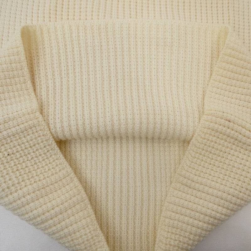 【中古】AKM | エイケイエム HEAVY WAFFLE CREW WHITE ニット K148 ベージュ サイズ:S