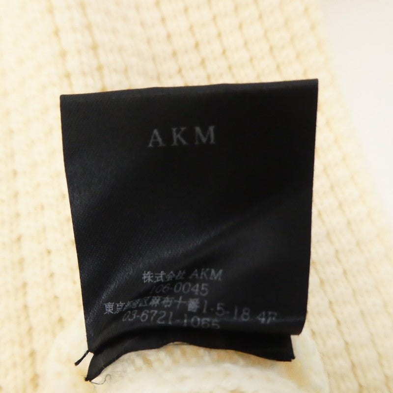 【中古】AKM | エイケイエム HEAVY WAFFLE CREW WHITE ニット K148 ベージュ サイズ:S