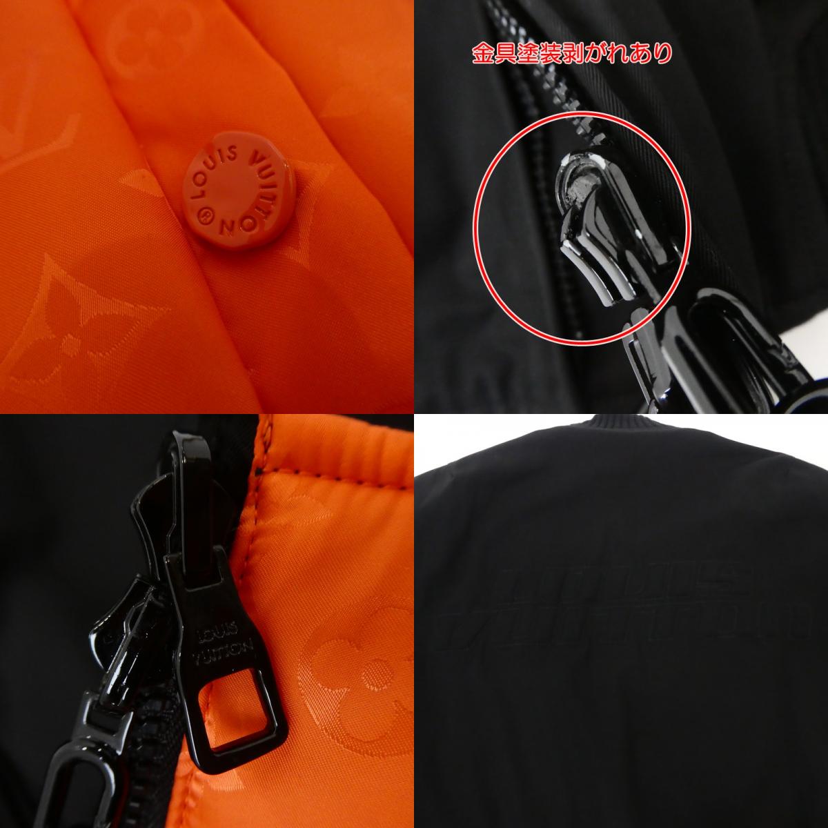 【中古】LOUIS VUITTON | ルイ・ヴィトン リバーシブルサマーボンバージャケット ミリタリーコート RM212M INE サイズ:44