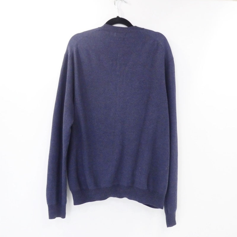 【中古】POLO RALPH LAUREN | ポロ・ラルフローレン Vネック カーディガン ネイビー サイズ:XXL