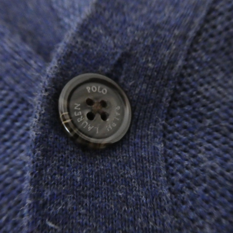 【中古】POLO RALPH LAUREN | ポロ・ラルフローレン Vネック カーディガン ネイビー サイズ:XXL