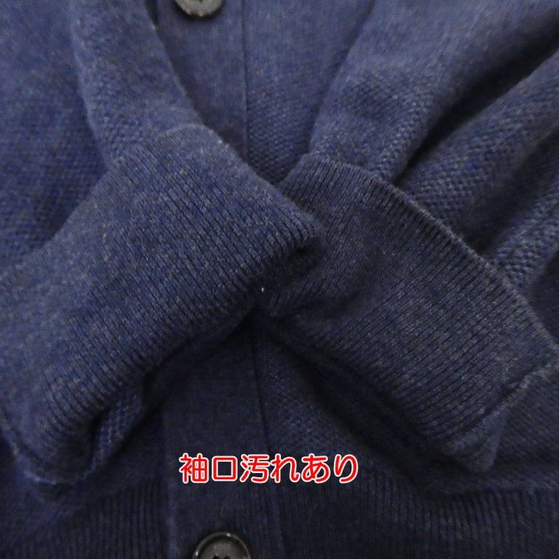 【中古】POLO RALPH LAUREN | ポロ・ラルフローレン Vネック カーディガン ネイビー サイズ:XXL