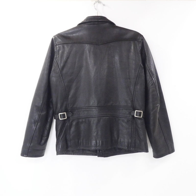 【中古】 レザー ブラック サイズ:S