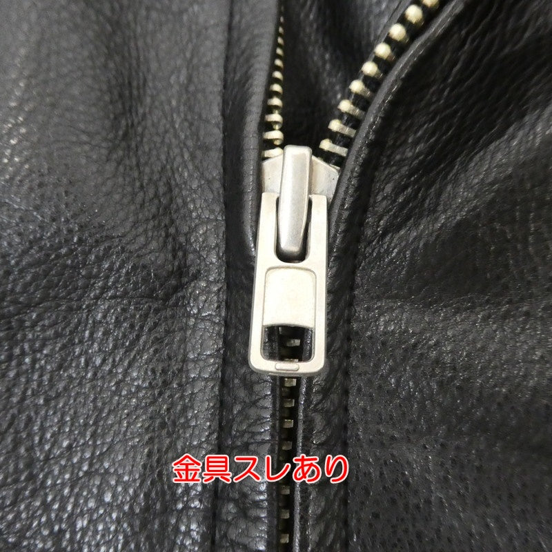 【中古】 レザー ブラック サイズ:S