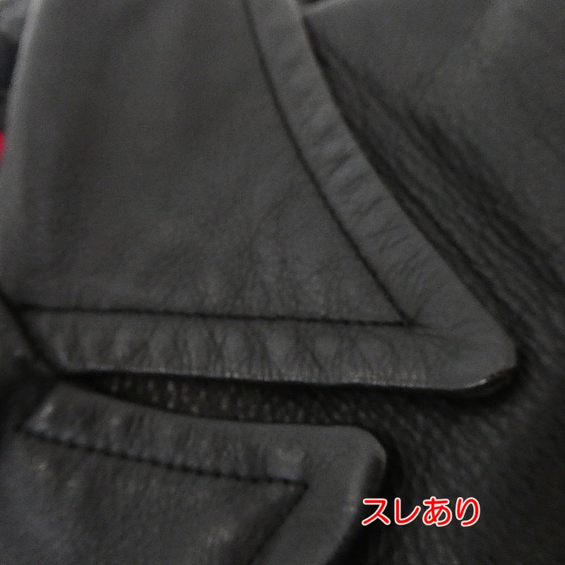 【中古】 レザー ブラック サイズ:S