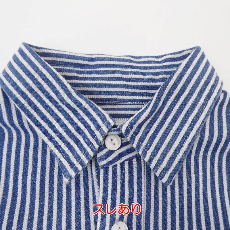 【中古】 ストライプレトロシャツ 長袖シャツ サイズ:S