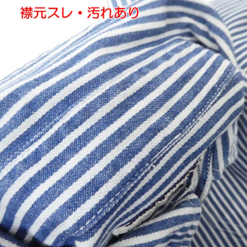 【中古】 ストライプレトロシャツ 長袖シャツ サイズ:S