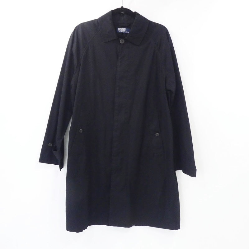 【中古】POLO RALPH LAUREN | ポロ・ラルフローレン ステンカラーコート ブラック サイズ:M