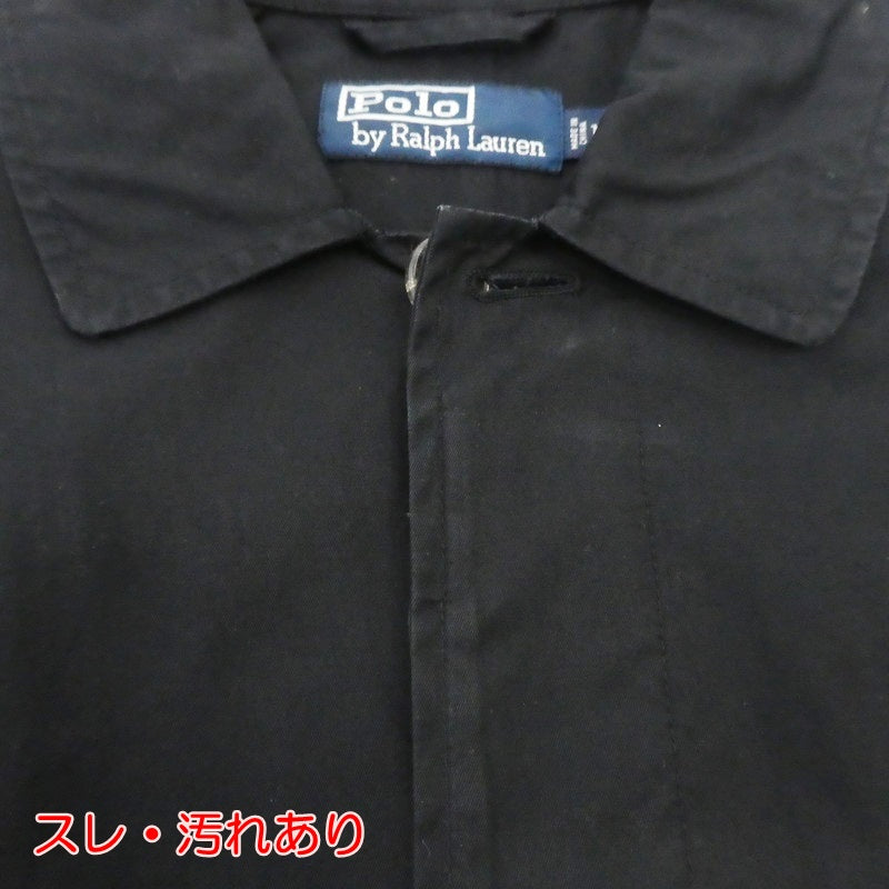 【中古】POLO RALPH LAUREN | ポロ・ラルフローレン ステンカラーコート ブラック サイズ:M