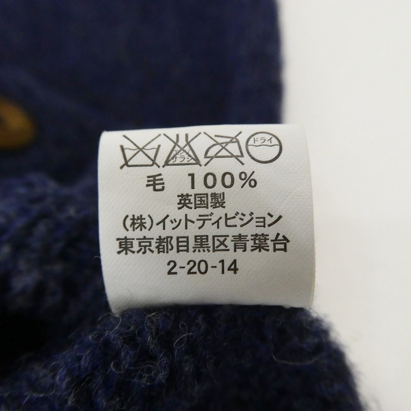 【中古】INVERALLAN | インバーアラン カーディガン ネイビー サイズ:36