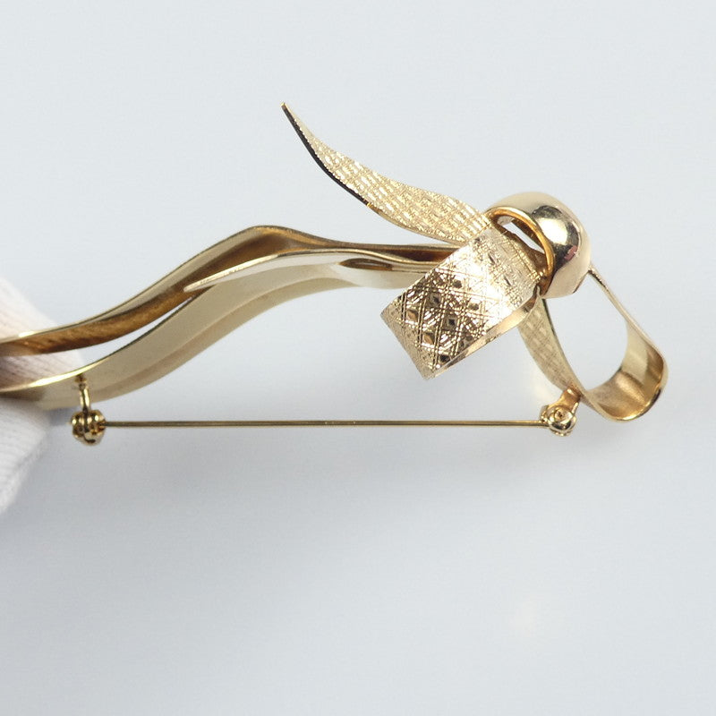【中古】Christian Dior | クリスチャンディオール カナージュリボン ブローチ