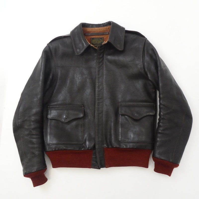 【中古】THE FEW | フュー フゥーヒュー A-2 ROUGHWEAR レザー W535 AC28860 ブラウン サイズ:36