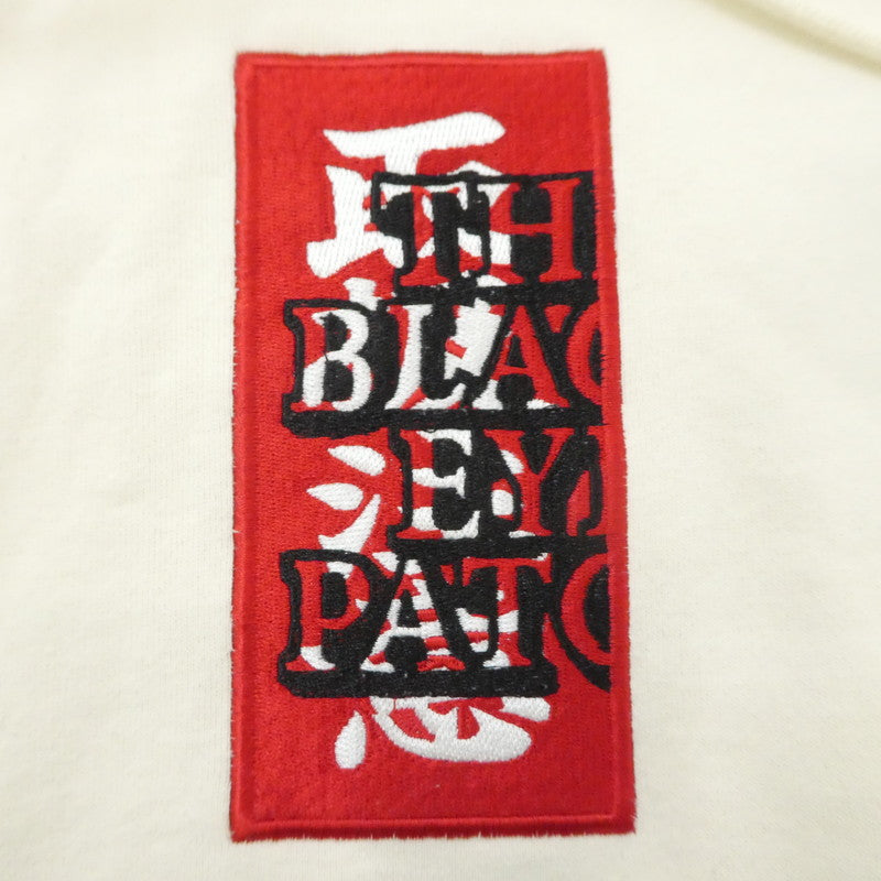 【中古】BlackEyePatch | ブラックアイパッチ HANDLE WITH CARE LABEL HOODIE パーカー BEPFW21TP26 ベージュ サイズ:M