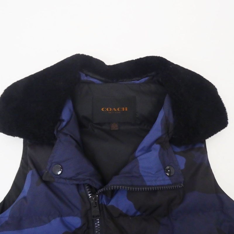 【中古】COACH | コーチ ダウンベスト F86056 カモ サイズ:XS