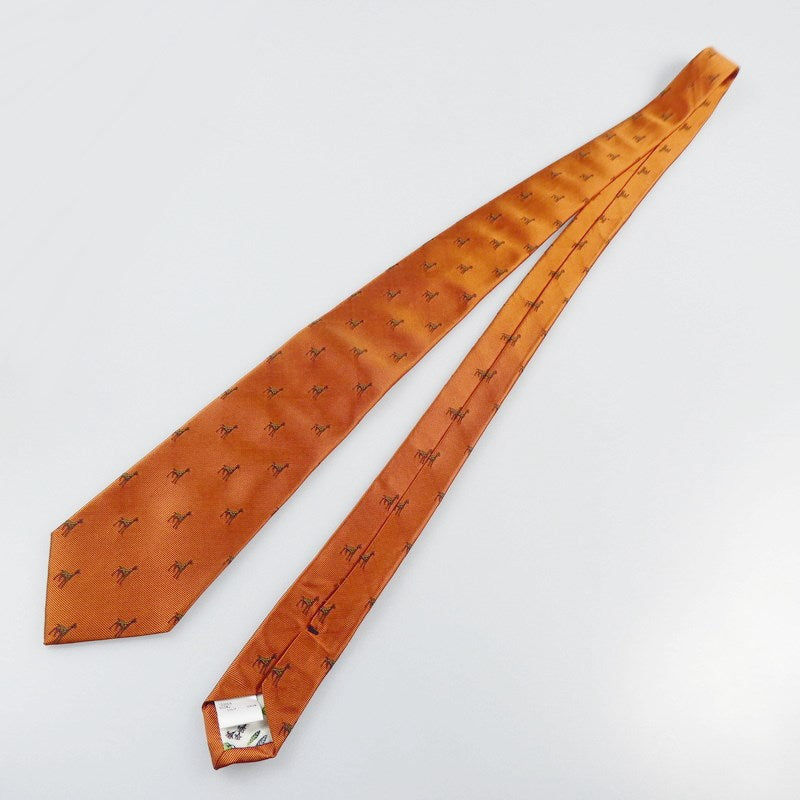 【中古】Paul Smith | ポール・スミス "Giraffe"ジャカートタイ ネクタイ 120009 552MJ オレンジ