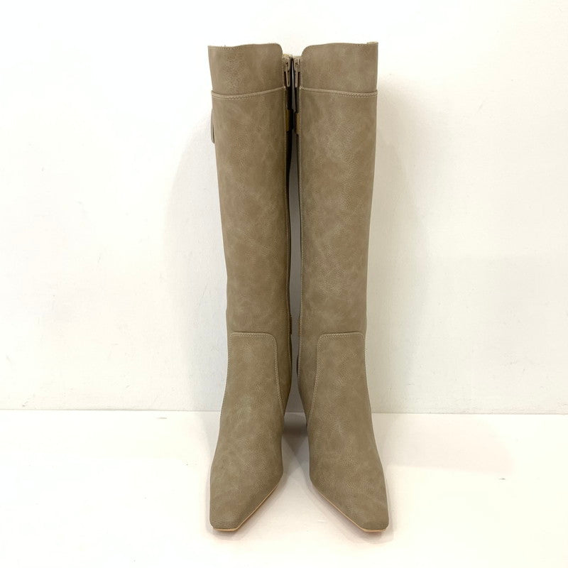 【中古】Darich | ダーリッチ レザーロングブーツ ブーツ 112035003 2021S/S ベージュ