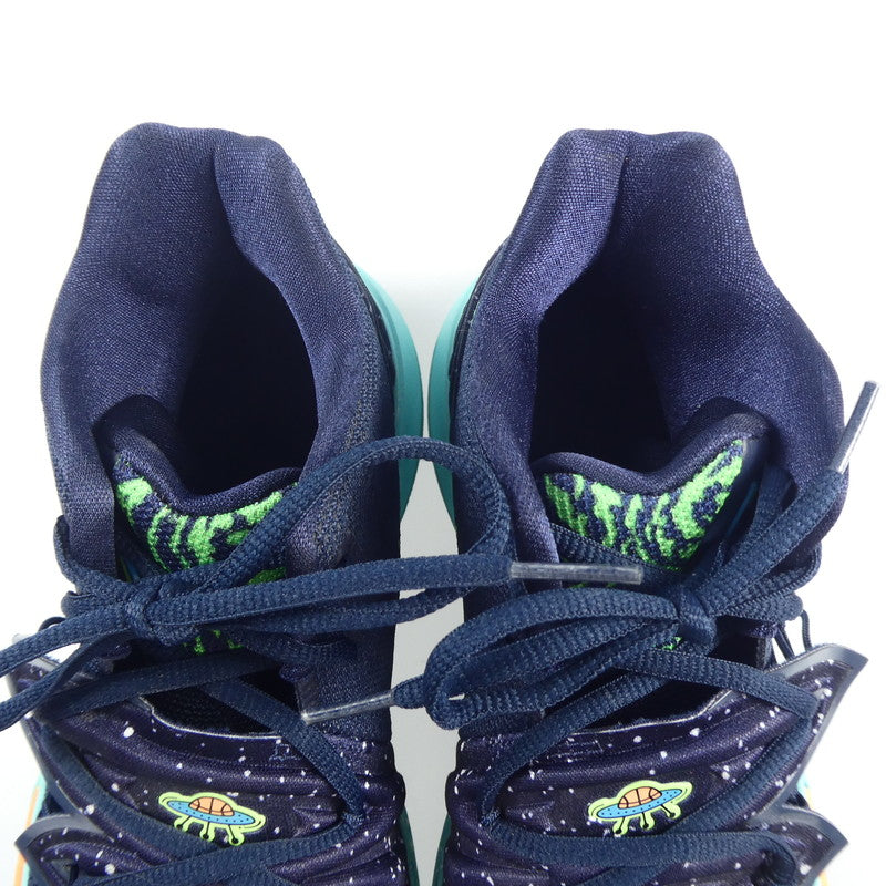 【中古】NIKE | ナイキ KYRIE 5 EP "UFO" スニーカー AO2919-400 27.5cm ネイビー