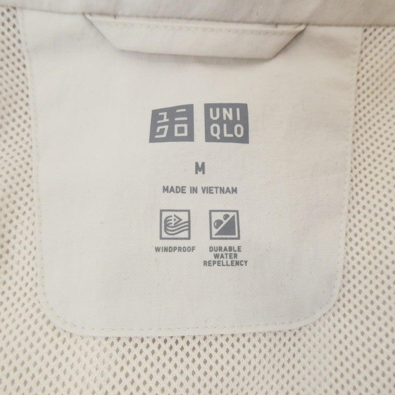 【中古】UNIQLO | ユニクロ ウィンドプルーフスタンドブルゾン ナイロンジャケット 311-464918 アイボリー サイズ:M