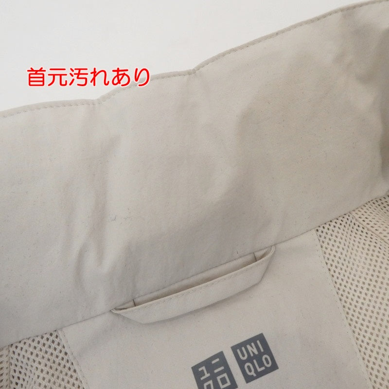 【中古】UNIQLO | ユニクロ ウィンドプルーフスタンドブルゾン ナイロンジャケット 311-464918 アイボリー サイズ:M
