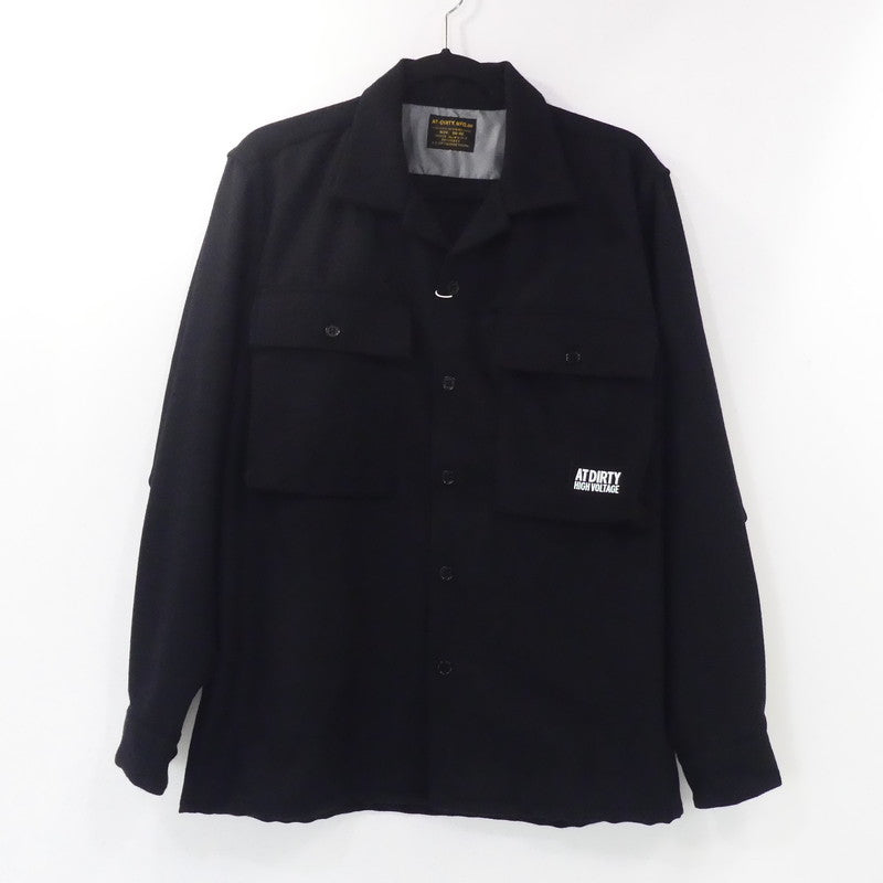 【中古】AT DIRTY | アットダーティー MILDOOR L/S SHIRT 長袖シャツ ブラック サイズ:M