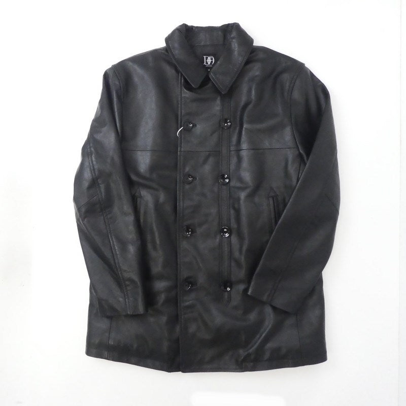 【中古】DRESS HIPPY | ドレスヒッピー L.C.LEATHER COAT レザー ブラック サイズ:M