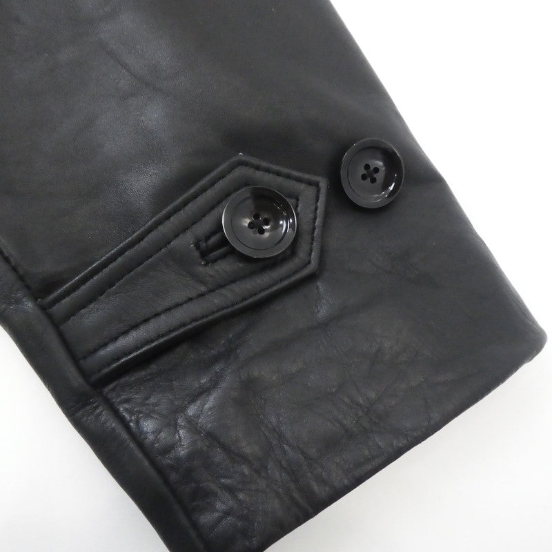 【中古】DRESS HIPPY | ドレスヒッピー L.C.LEATHER COAT レザー ブラック サイズ:M