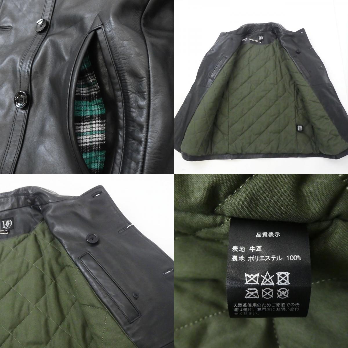 【中古】DRESS HIPPY | ドレスヒッピー L.C.LEATHER COAT レザー ブラック サイズ:M