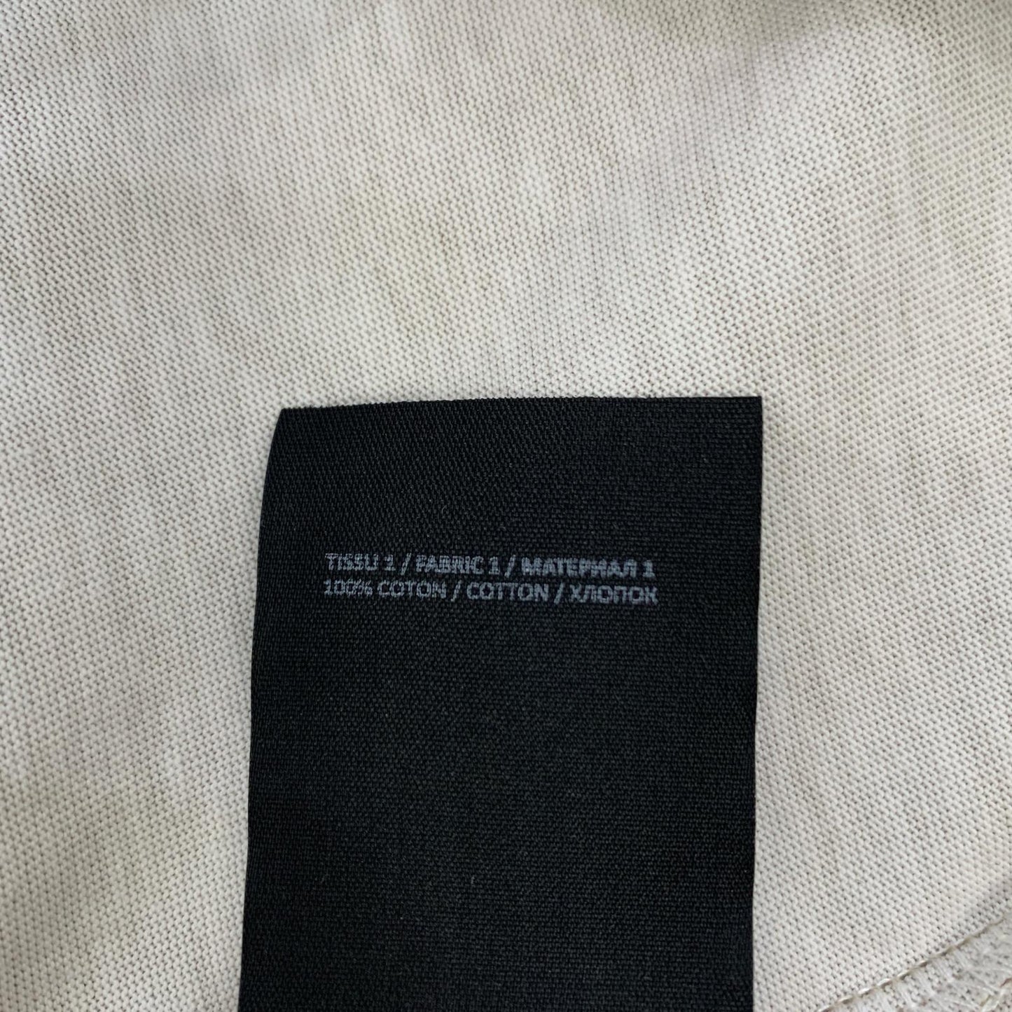 【中古】BALMAIN | バルマン デザートロゴ 半袖Tシャツ AH1EG010GC61-WDV ベージュ サイズ:XL